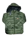 Men's Orange Parachute Puffer Jacket - 1 Pc Hooded Neck