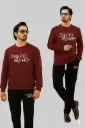 2 Pcs Men's Fleece Printed Sweatshirt Track Suit