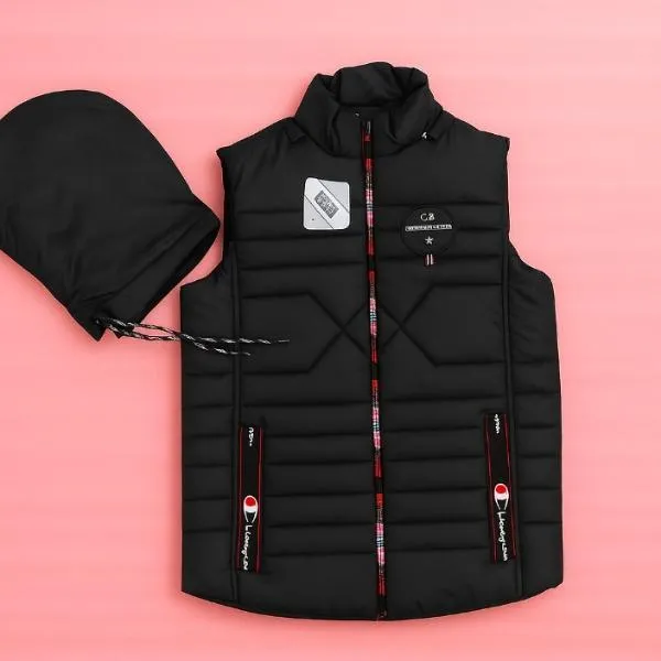 Men's Parachute Printed Sleeveless Jacket