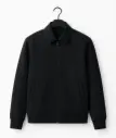 black cooler Fleece Plain Fleece Jacket