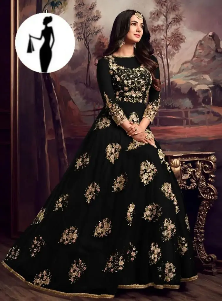 2 Pcs Women's Stitched Organza Embroidered Maxi And Trouser