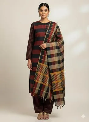 3 Pcs Unstitched Suit