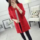 1 Pc Women's Stitched Fleece Texture Fleece Jacket