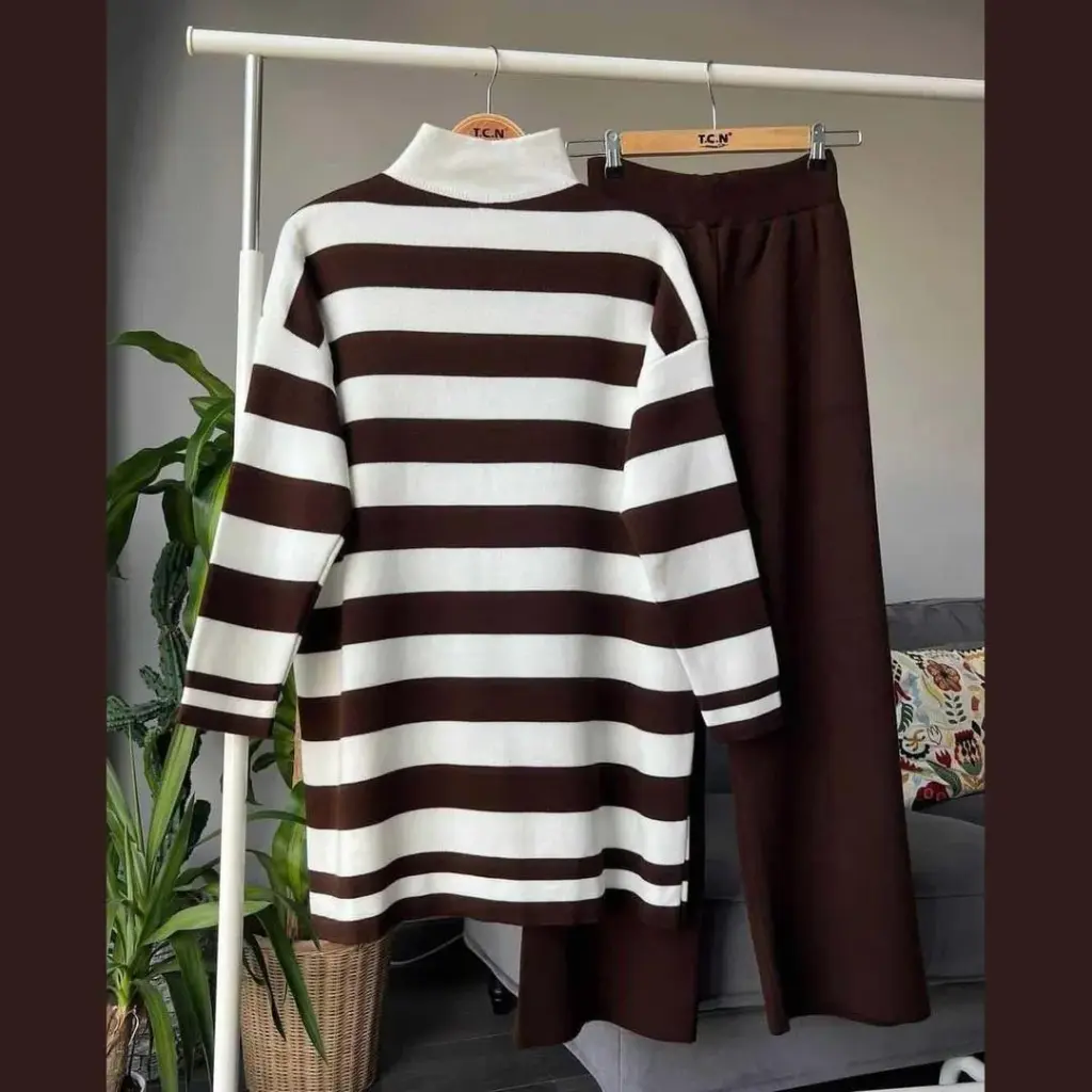 Cozy Multicolor Fleece Sweatshirt Tracksuit - 2 Pcs